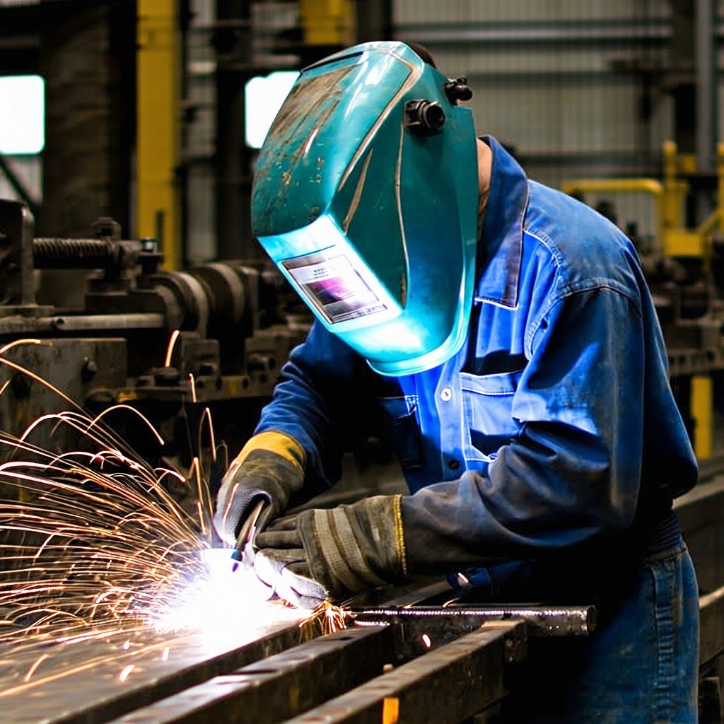 welding in a small factory